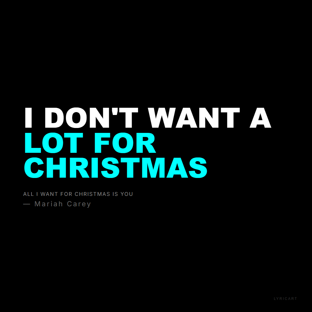 All I Want for Christmas Is You