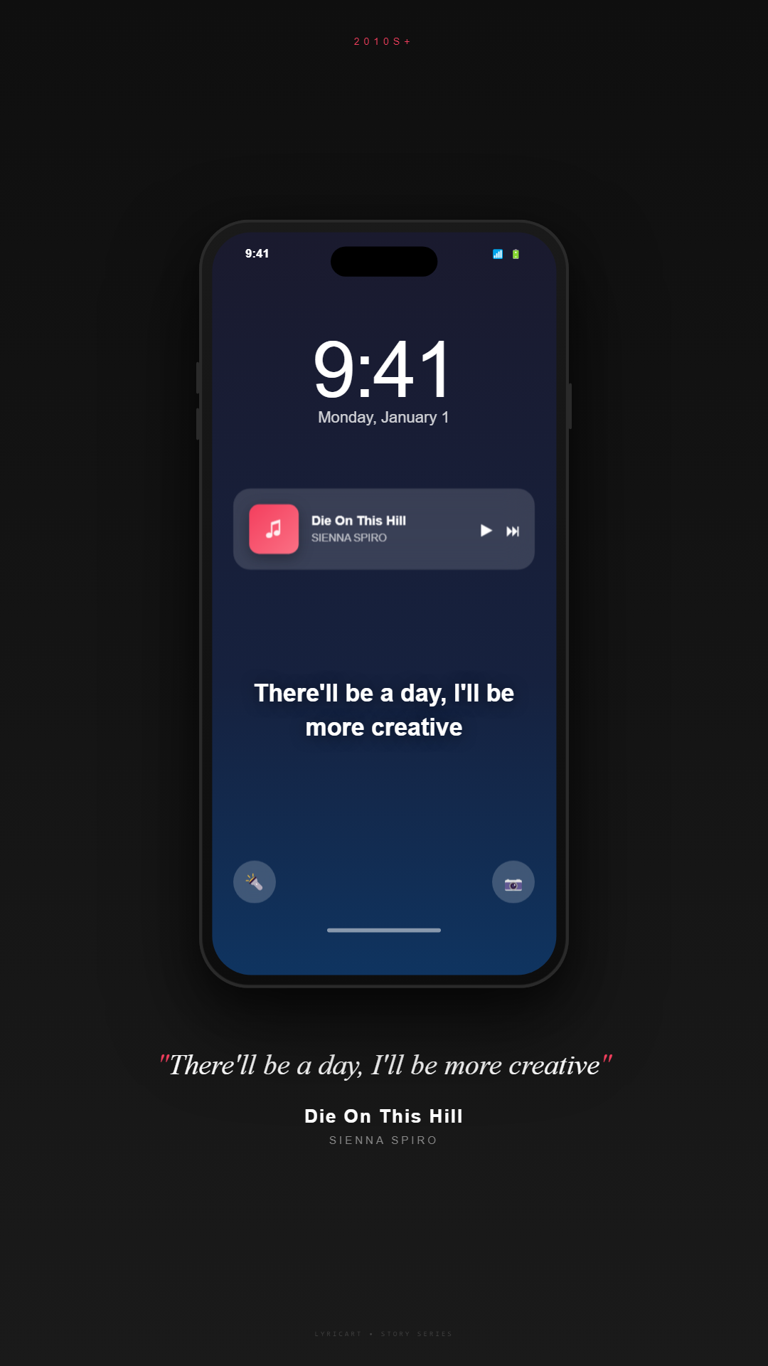 Die On This Hill SIENNA SPIRO Lyrics - Starved 'cause his words don't have a meaning - Lock Screen