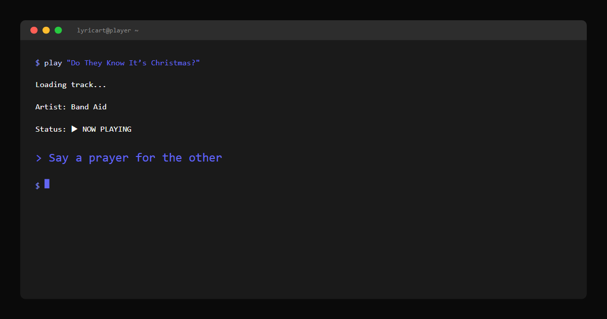 Do They Know It’s Christmas? Band Aid Lyrics - There's no need to be afraid - Terminal
