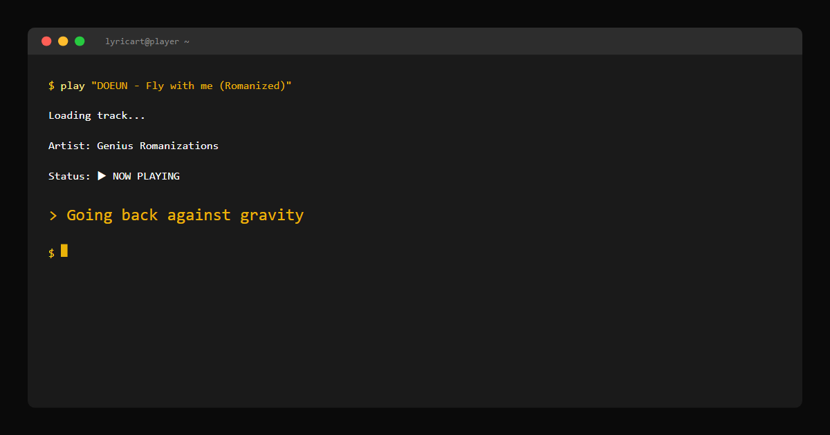 DOEUN - Fly with me (Romanized) Genius Romanizations Lyrics - I can fly high - Terminal