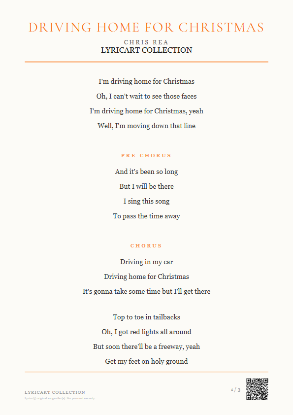 Driving Home for Christmas Chris Rea Lyrics - Driving home for Christmas - Magazine Style