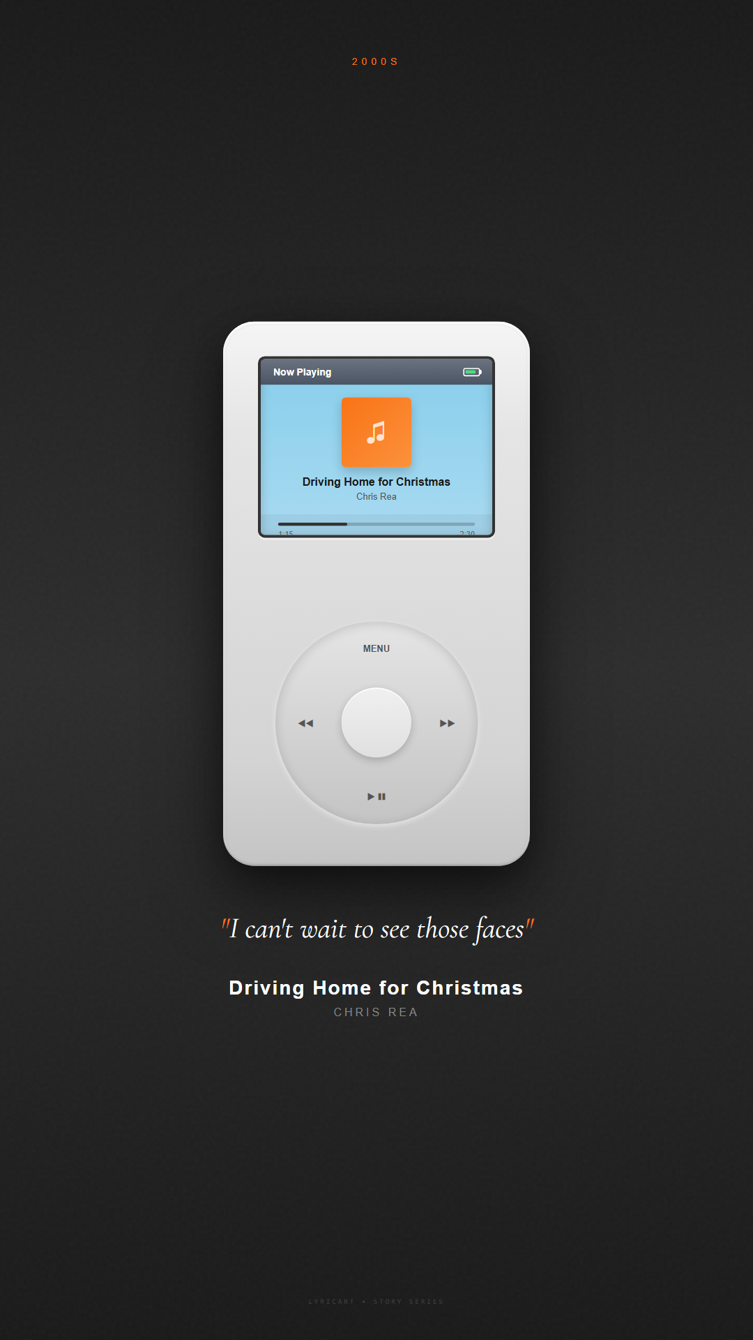 Driving Home for Christmas Chris Rea Lyrics - Driving home for Christmas - iPod Classic