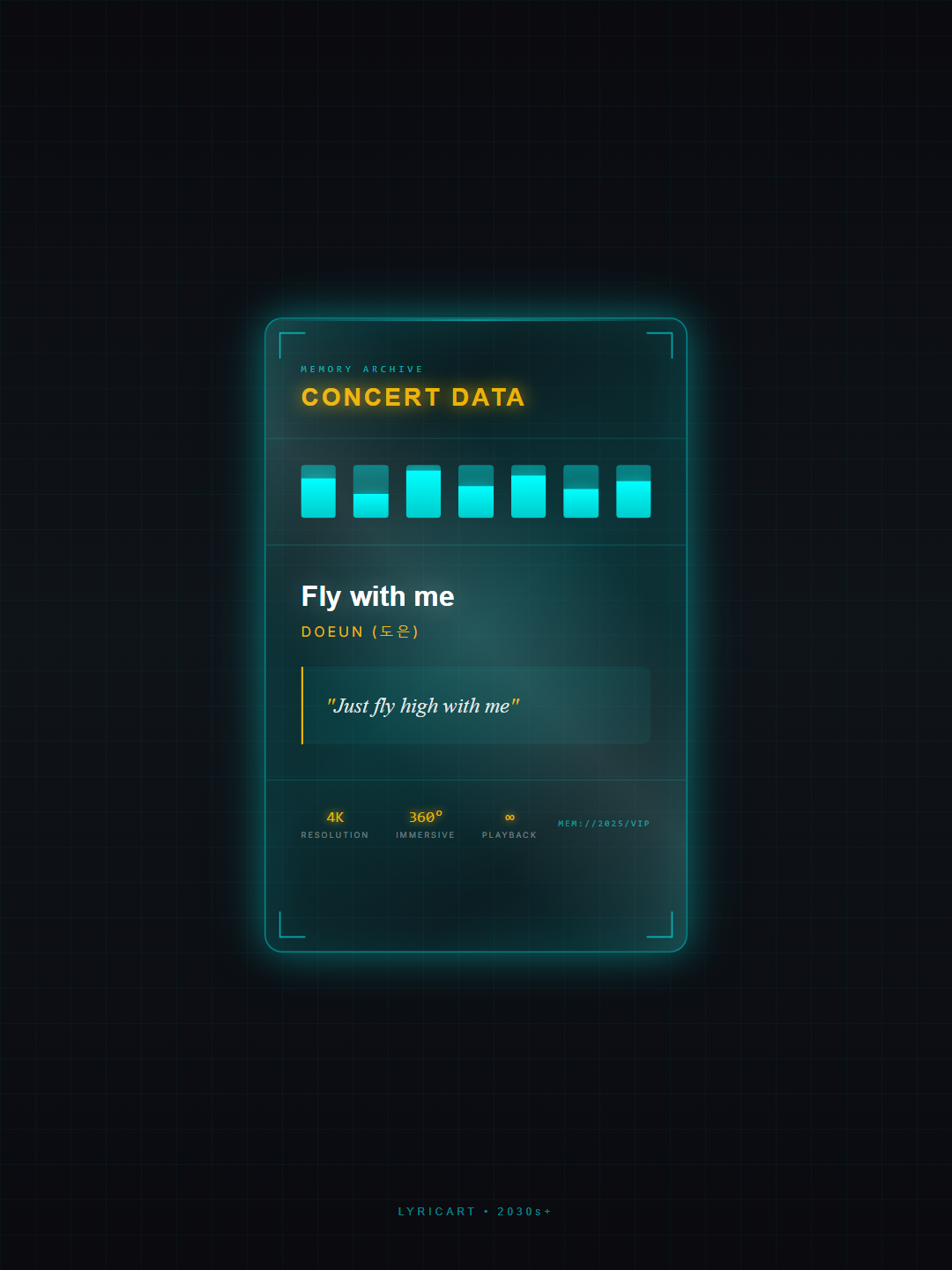 Fly with me DOEUN (도은) Lyrics - Stop it, it's okay - Memory Crystal