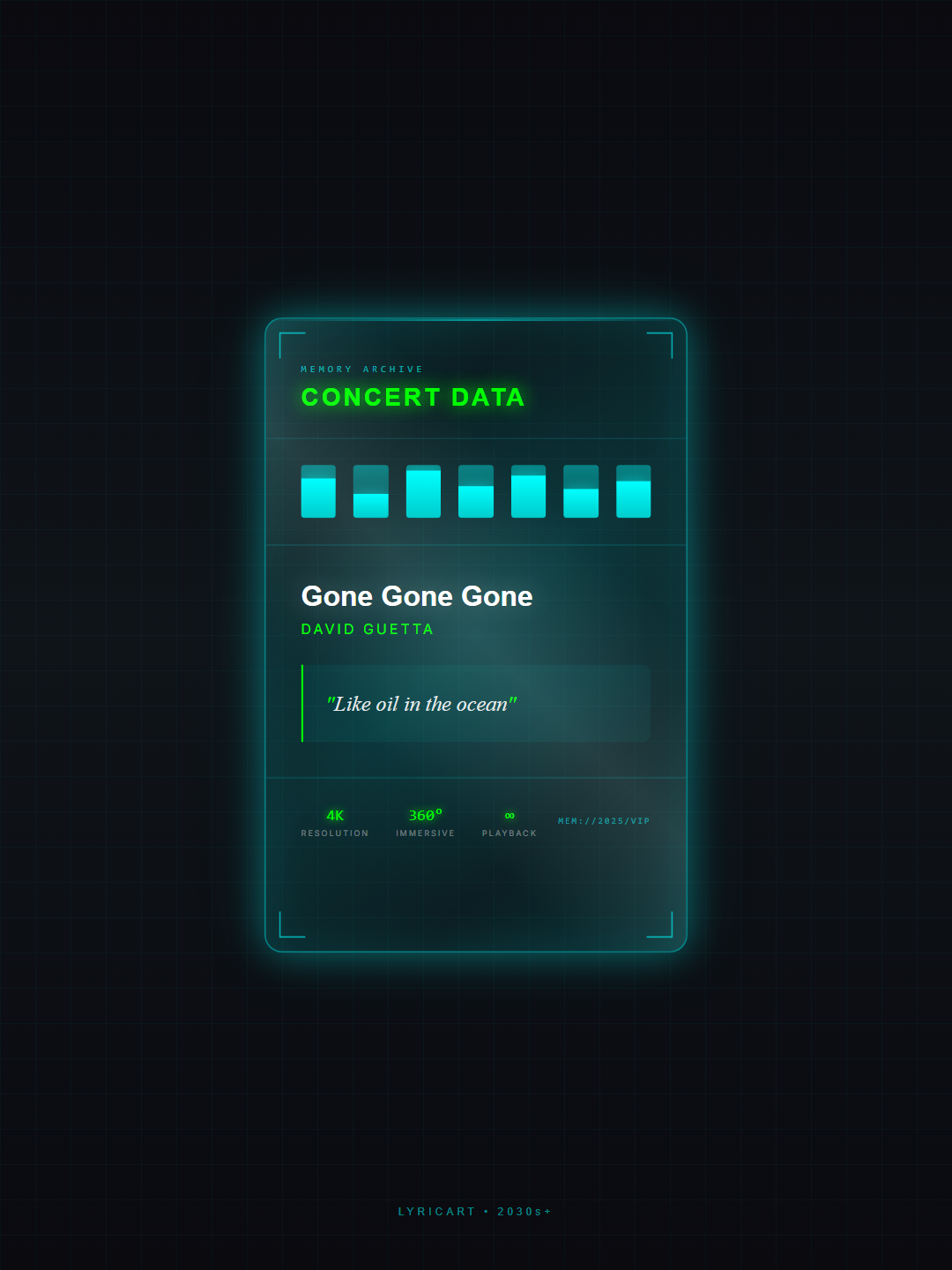 Gone Gone Gone David Guetta Lyrics - We were fire, impossible to tame - Memory Crystal