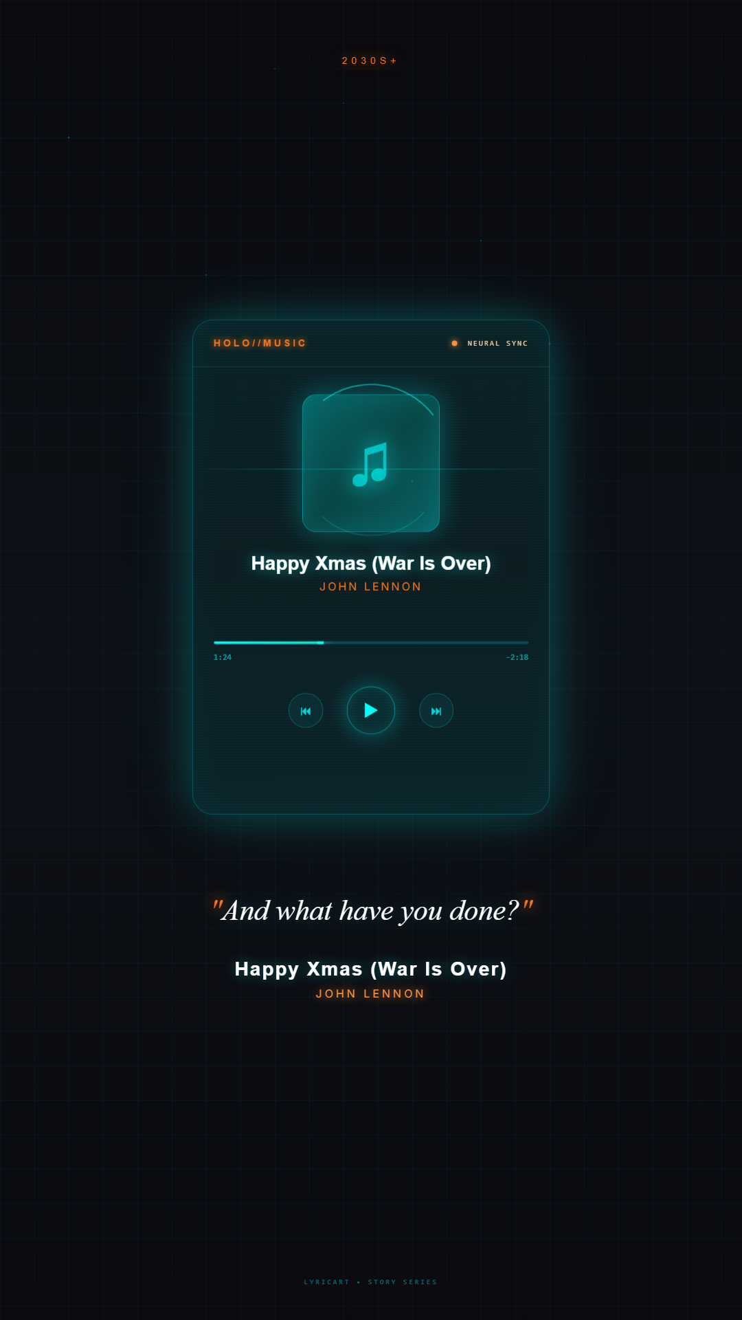 Happy Xmas (War Is Over) John Lennon Lyrics - And what have you done? - Holographic