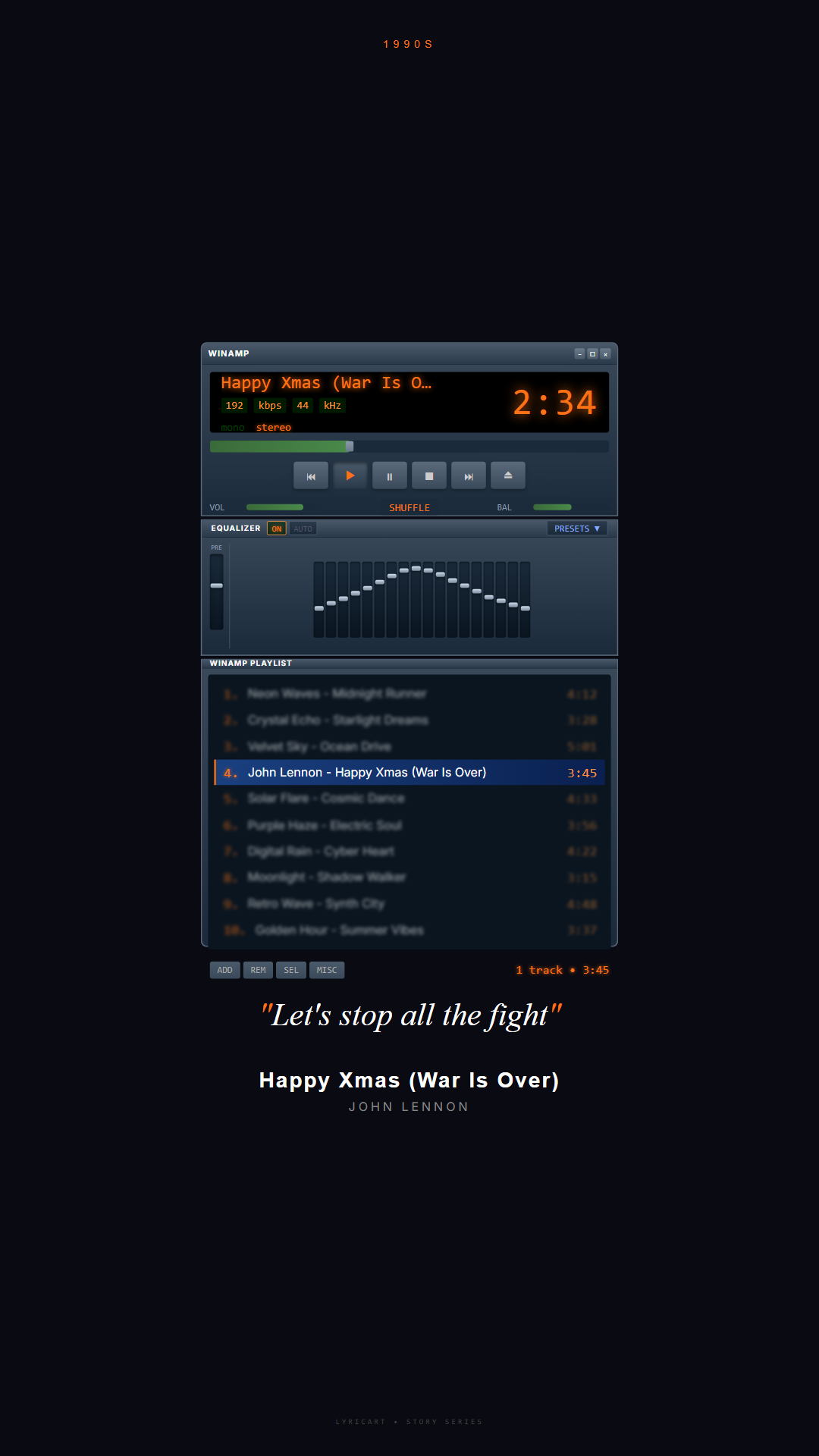 Happy Xmas (War Is Over) John Lennon Lyrics - And what have you done? - Winamp