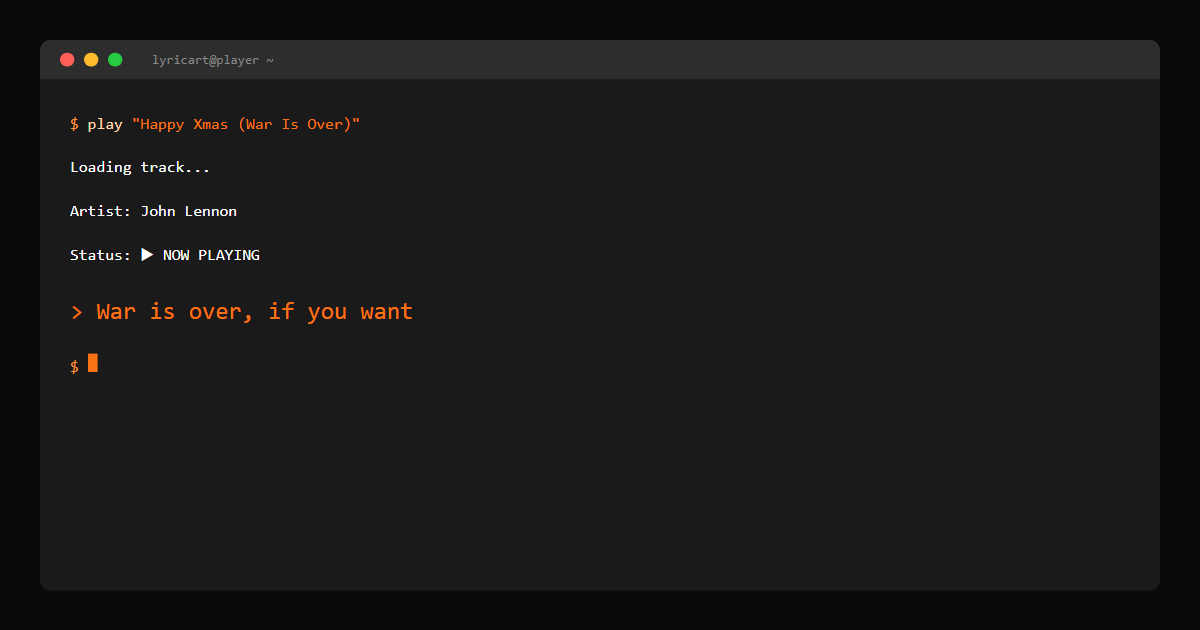 Happy Xmas (War Is Over) John Lennon Lyrics - And what have you done? - Terminal