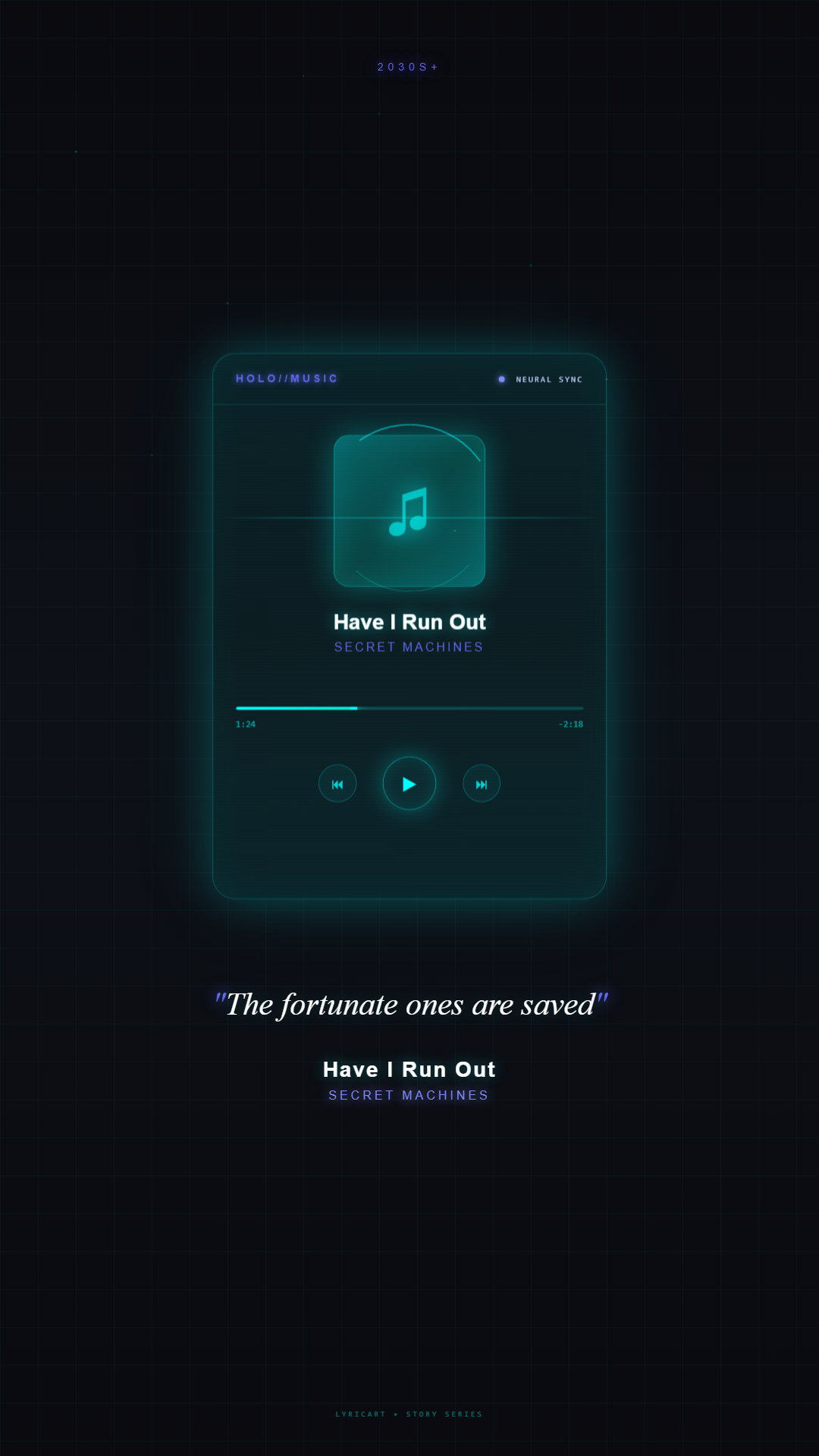 Have I Run Out Secret Machines Lyrics - The crowd against the guns - Holographic