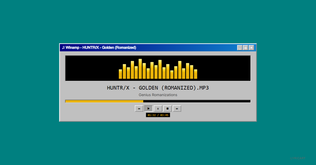HUNTR/X - Golden (Romanized) Genius Romanizations Lyrics - I was a ghost, I was alone - Windows 95