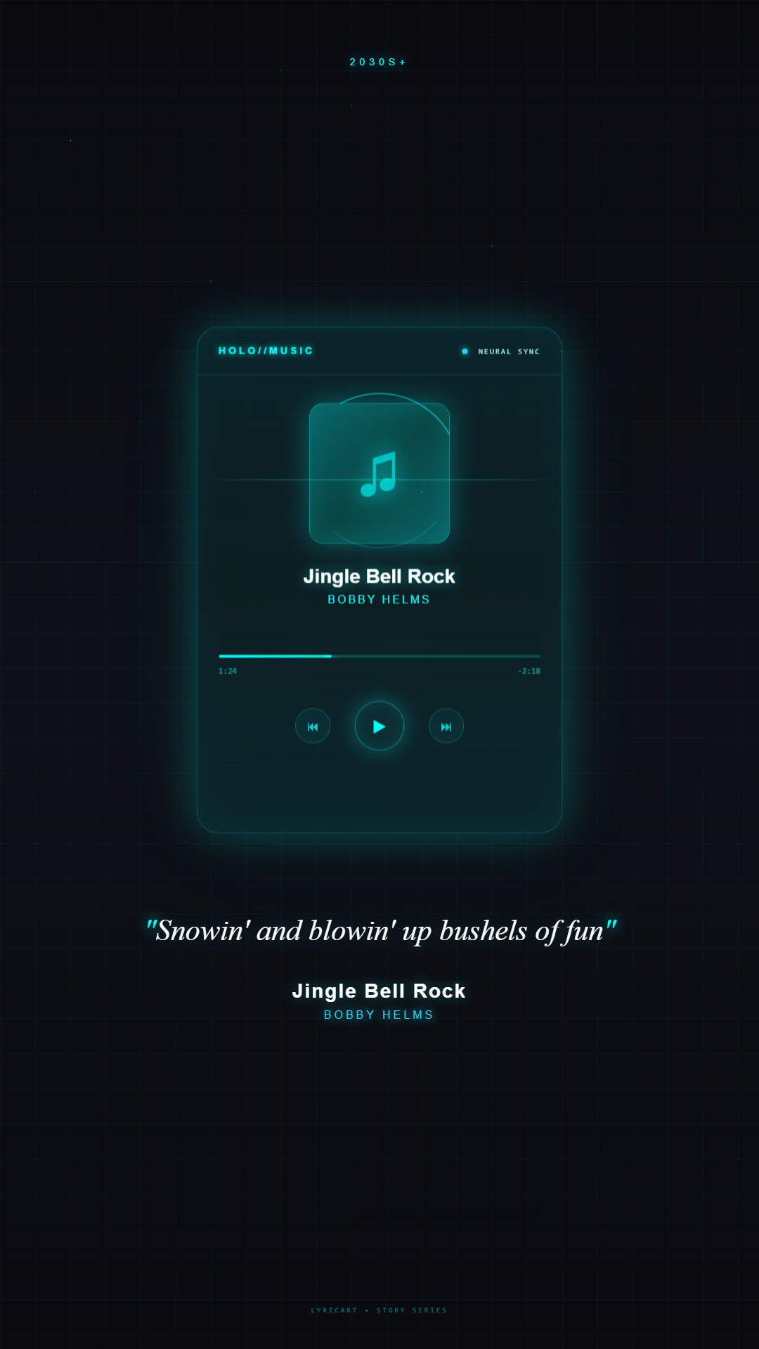 Jingle Bell Rock Bobby Helms Lyrics - Jingle bells swing and jingle bells ring - Holographic