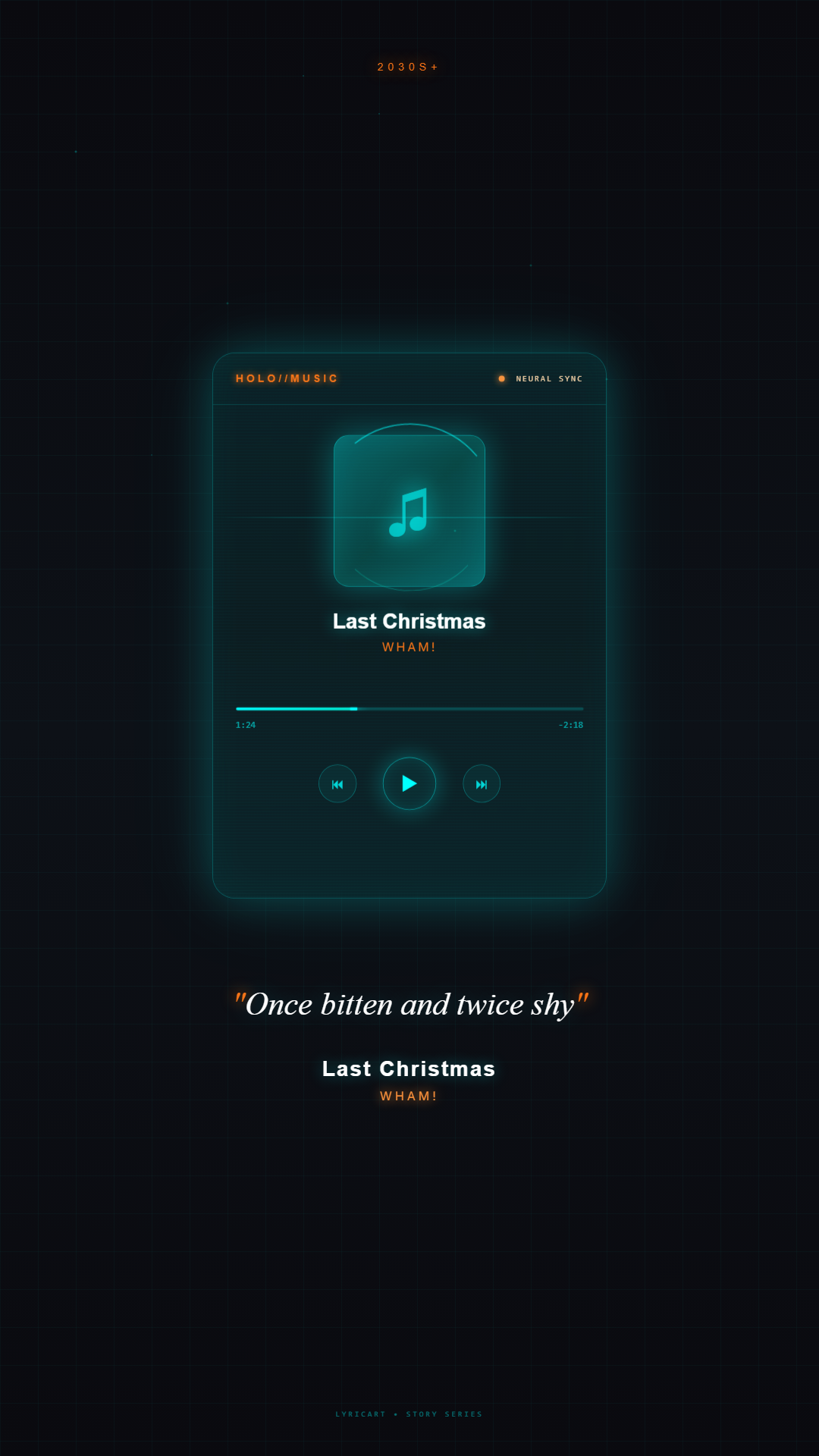 Last Christmas Wham! Lyrics - Last Christmas, I gave you my heart - Holographic