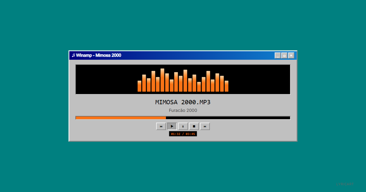 Mimosa 2000 Furacão 2000 Lyrics - Feel my body give in - Windows 95