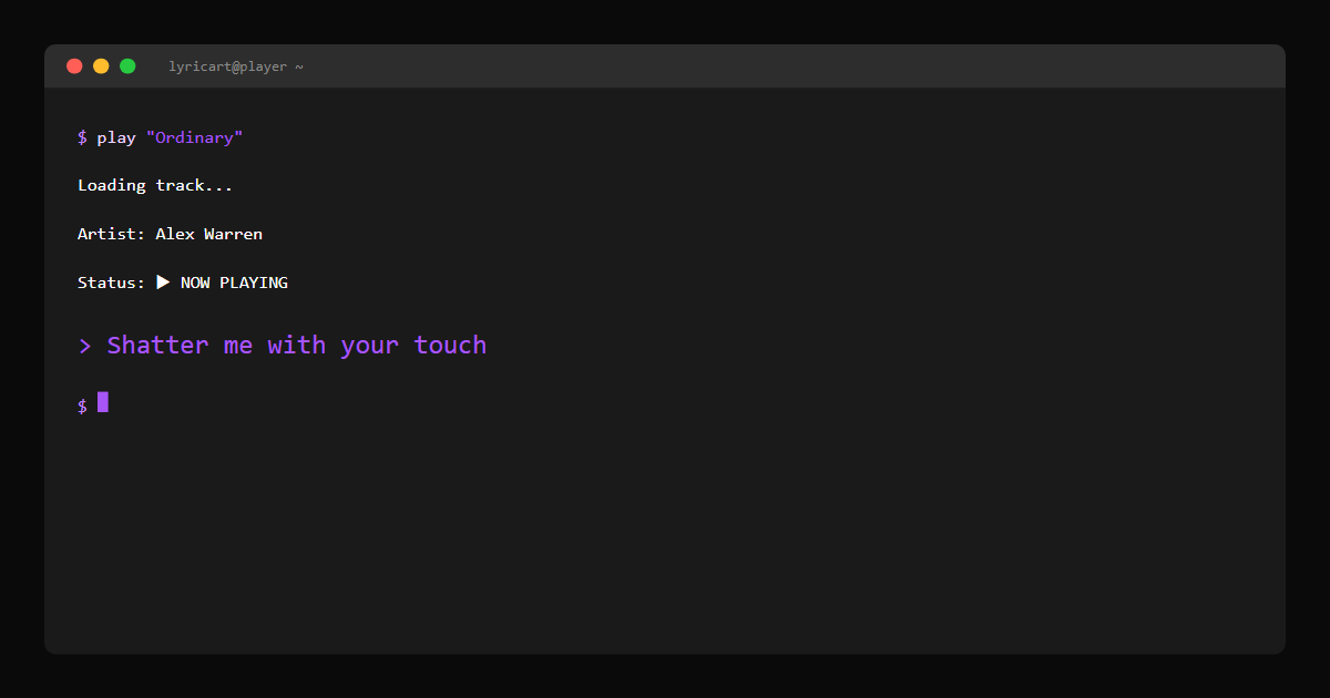 Ordinary Alex Warren Lyrics - The holy water's watered down - Terminal