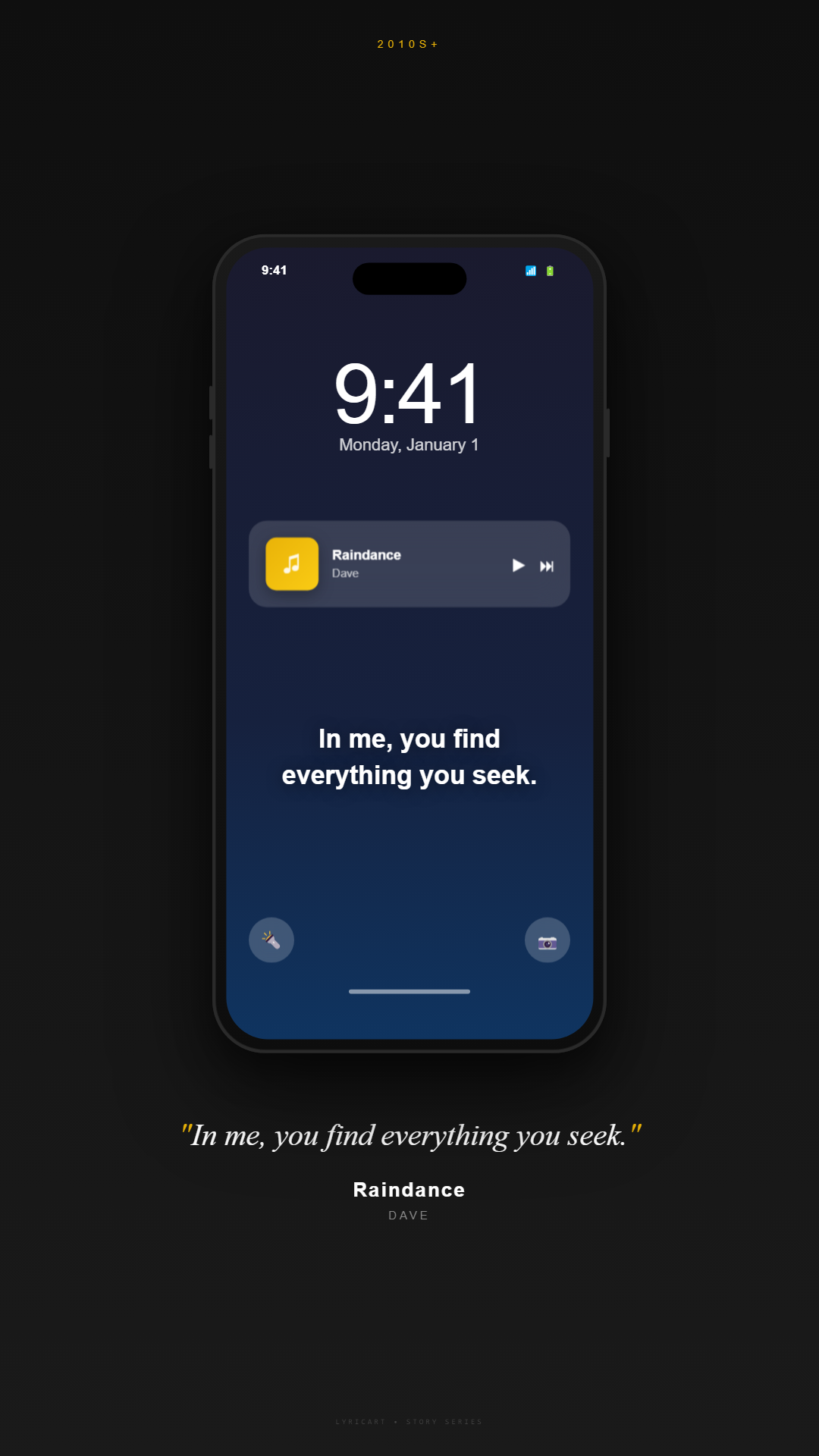 Raindance Dave Lyrics - That's when I knew your heart was scarrin' - Lock Screen