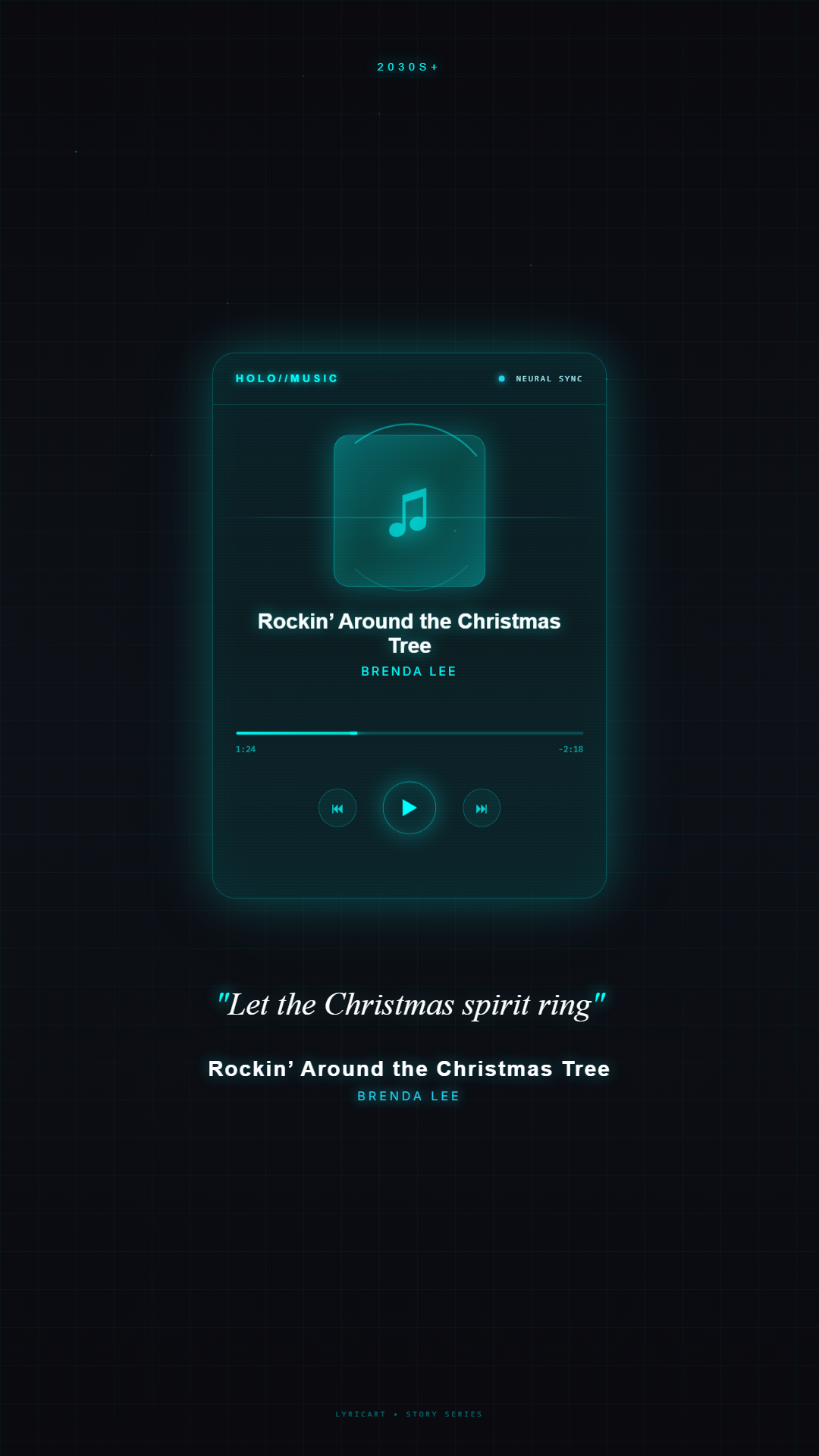 Rockin’ Around the Christmas Tree Brenda Lee Lyrics - Rockin' around the Christmas tree - Holographic
