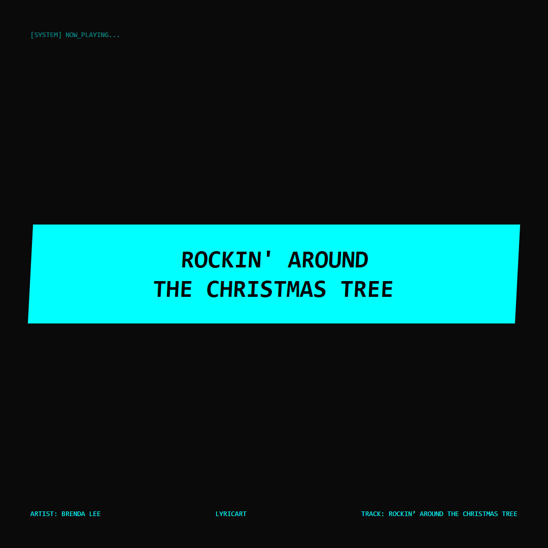 Rockin’ Around the Christmas Tree Brenda Lee Lyrics - Rockin' around the Christmas tree - Glitch Art