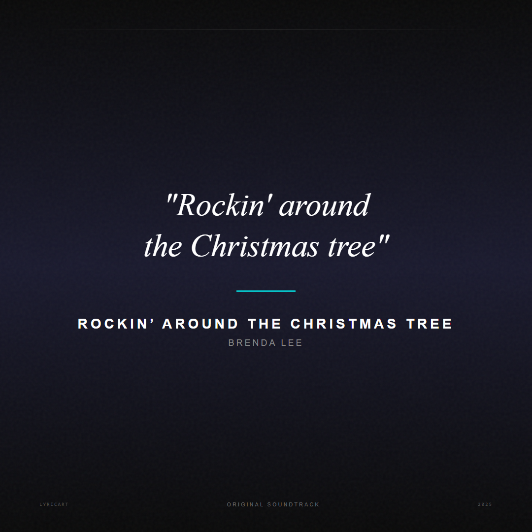 Rockin’ Around the Christmas Tree Brenda Lee Lyrics - Rockin' around the Christmas tree - Movie Poster