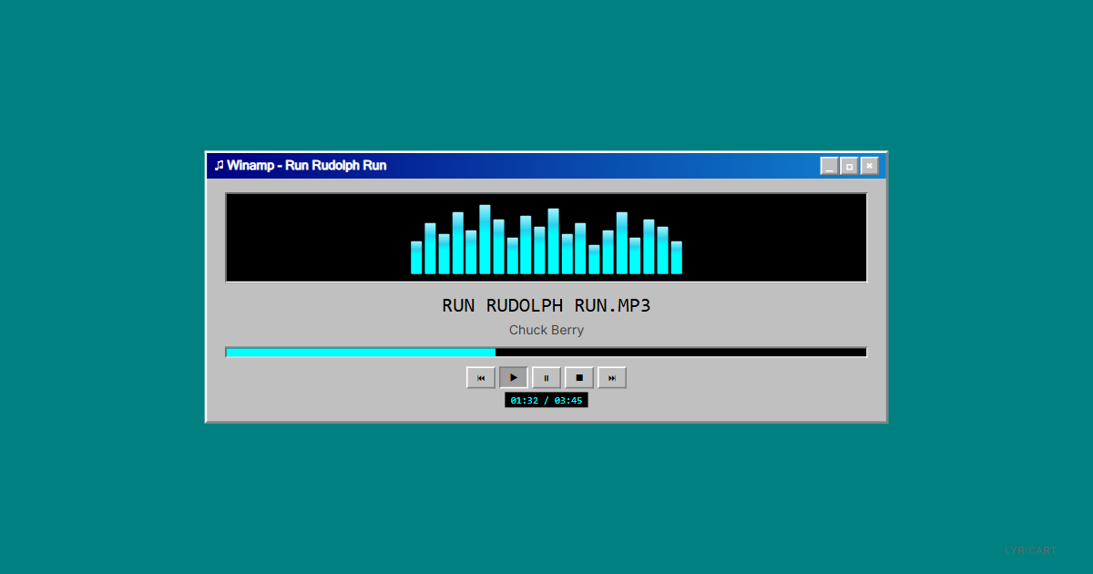 Run Rudolph Run Chuck Berry Lyrics - you know you're the mastermind - Windows 95