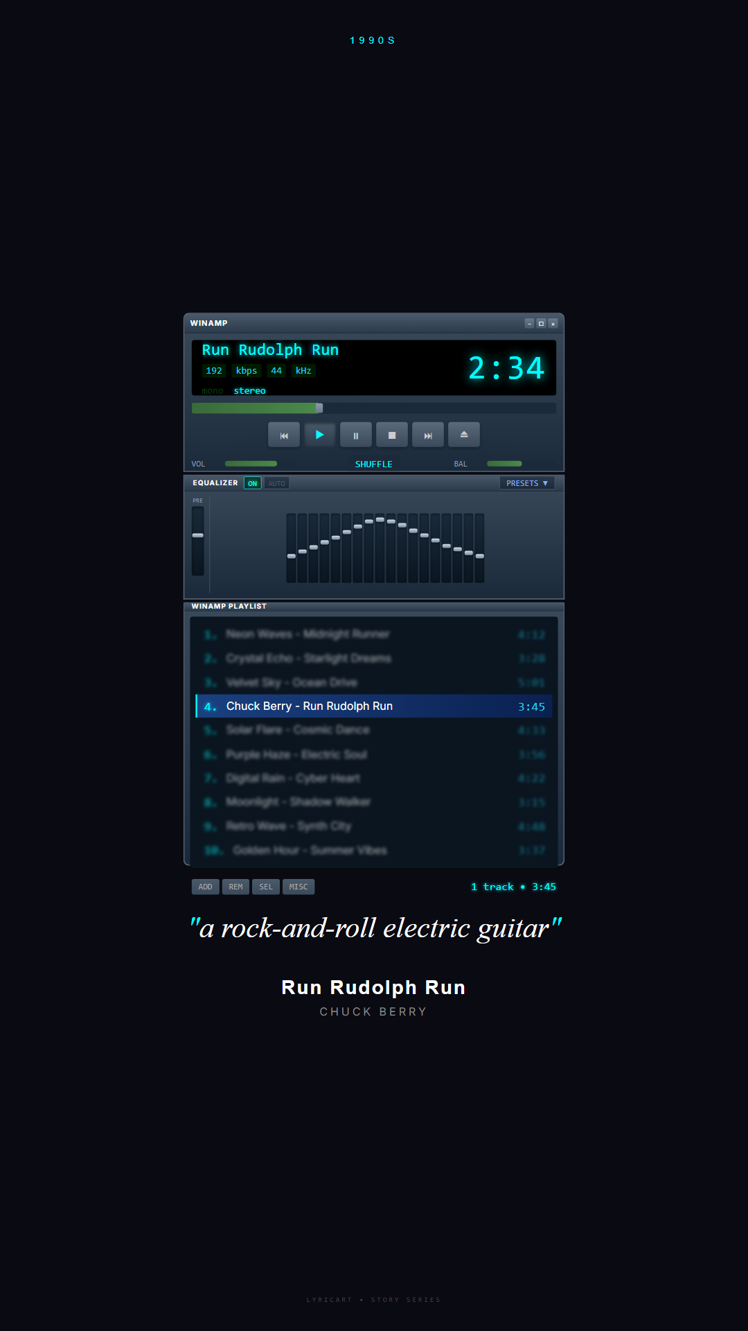 Run Rudolph Run Chuck Berry Lyrics - you know you're the mastermind - Winamp