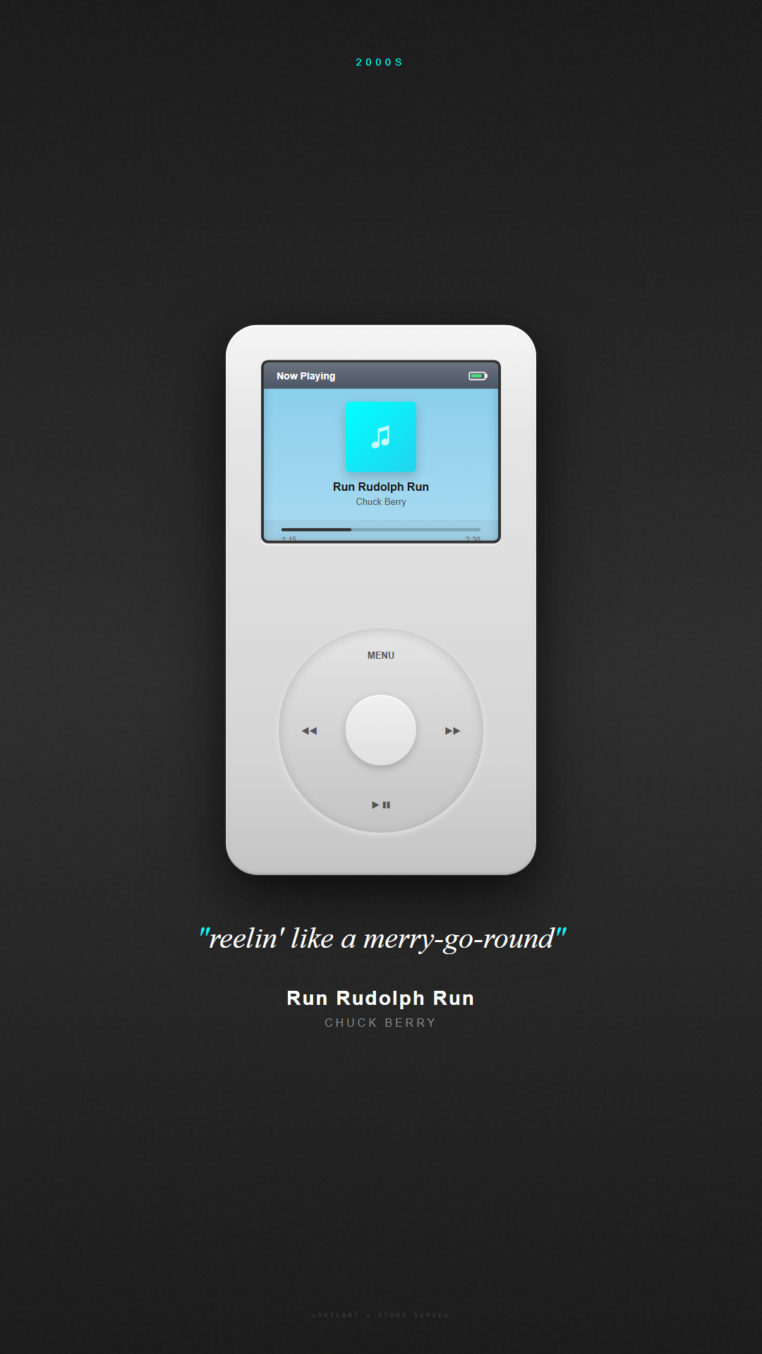 Run Rudolph Run Chuck Berry Lyrics - you know you're the mastermind - iPod Classic