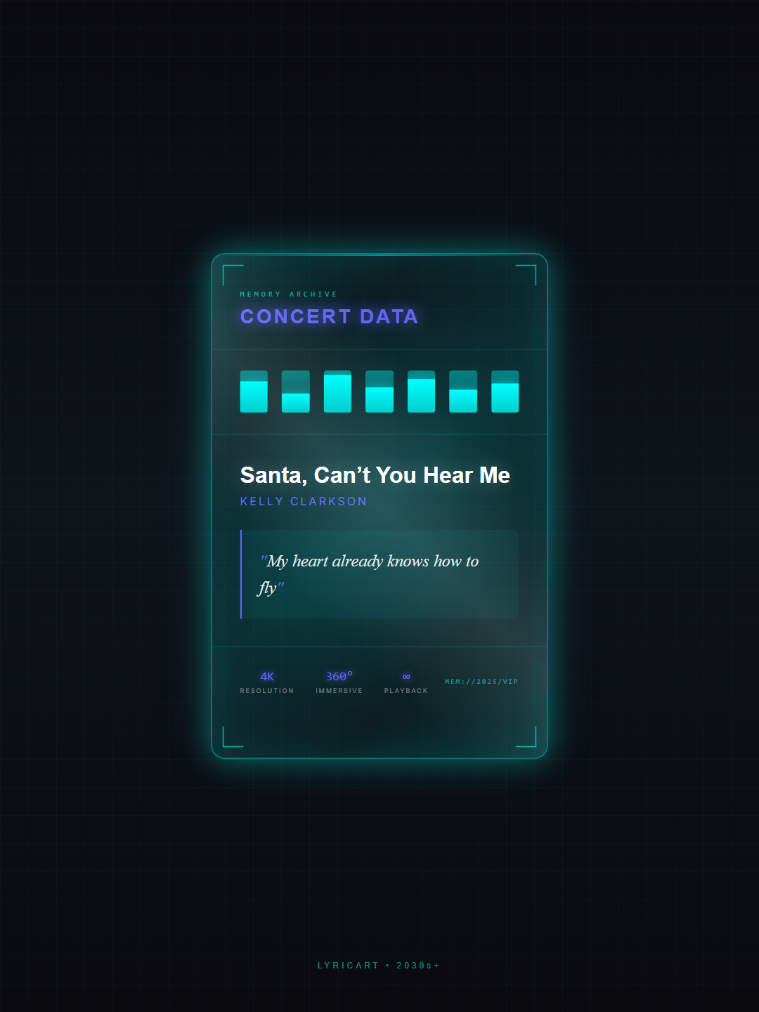 Santa, Can’t You Hear Me Kelly Clarkson Lyrics - Keep the snow and sleigh rides - Memory Crystal