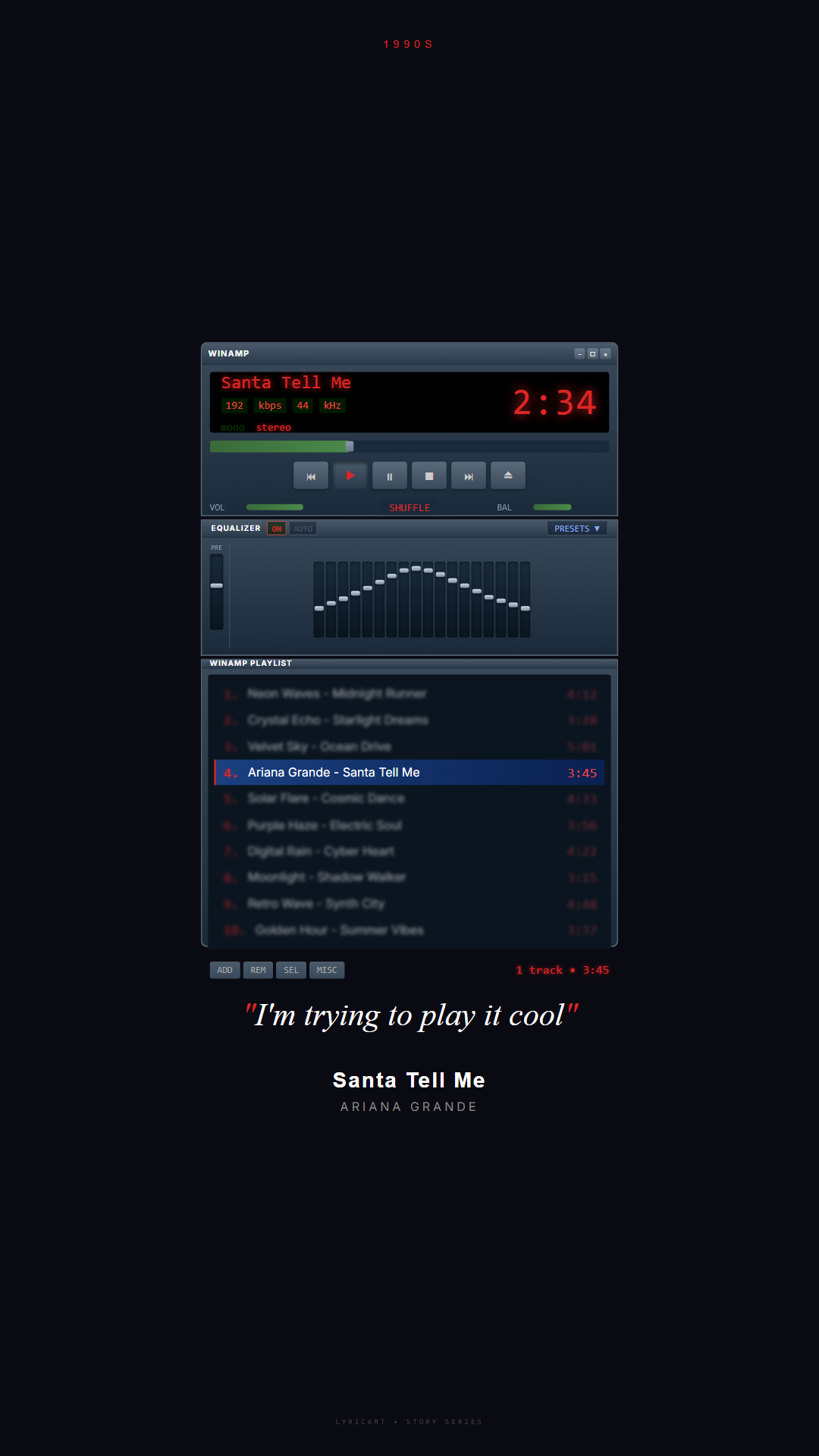 Santa Tell Me Ariana Grande Lyrics - Santa, tell me if you're really there - Winamp
