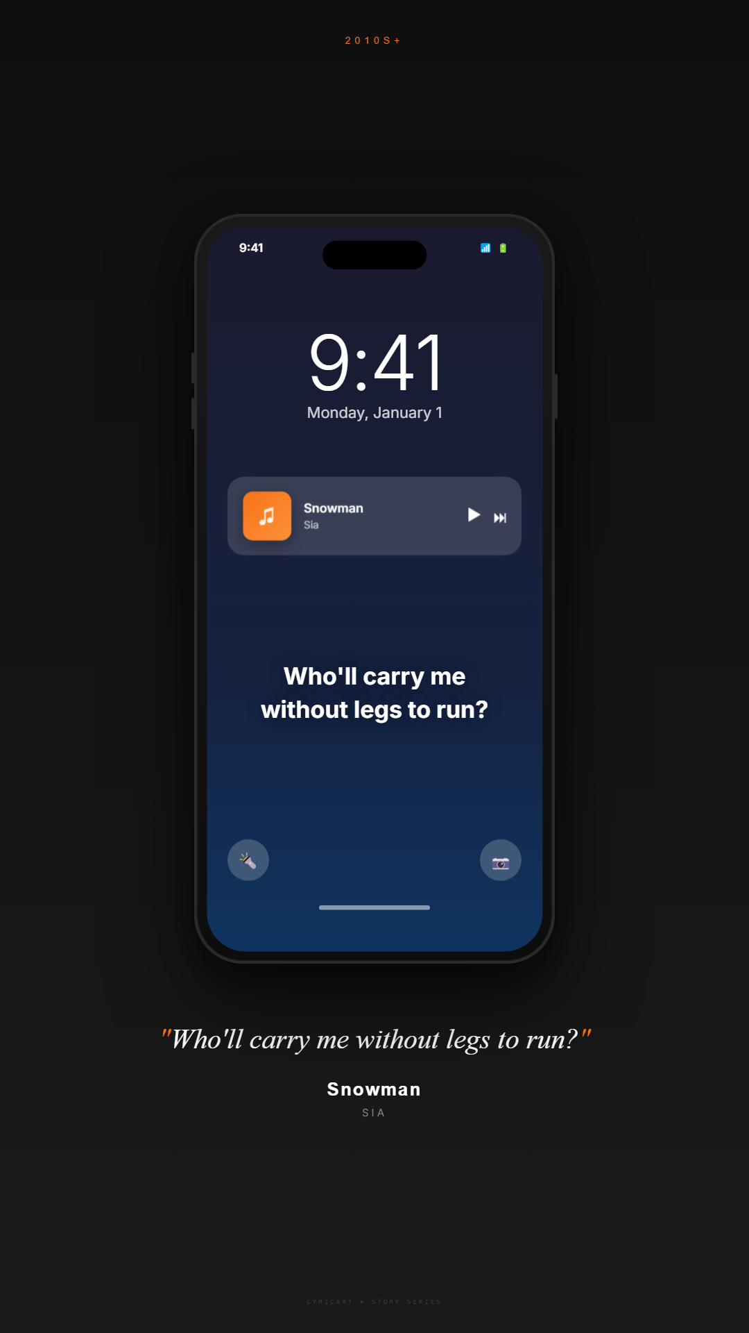 Snowman Sia Lyrics - Don't cry, snowman, not in front of me - Lock Screen