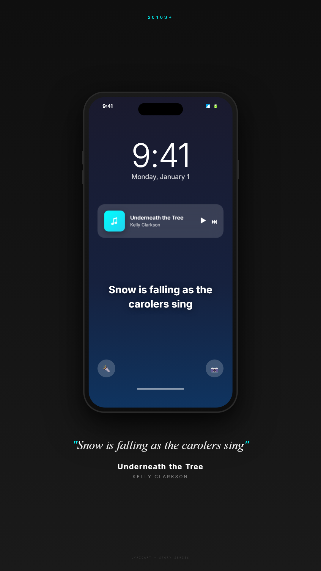 Underneath the Tree Kelly Clarkson Lyrics - You're here where you should be - Lock Screen