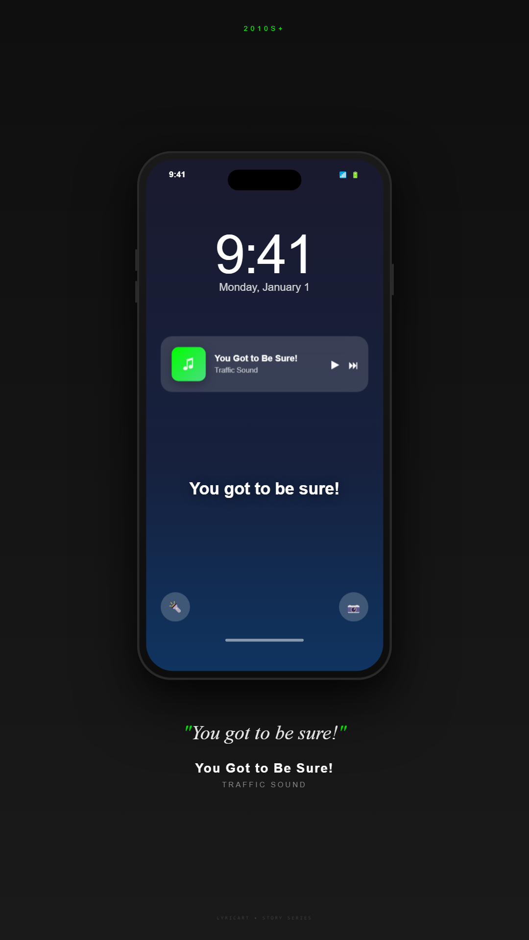 You Got to Be Sure! Traffic Sound Lyrics - I been tryin' so hard to make it on my own - Lock Screen