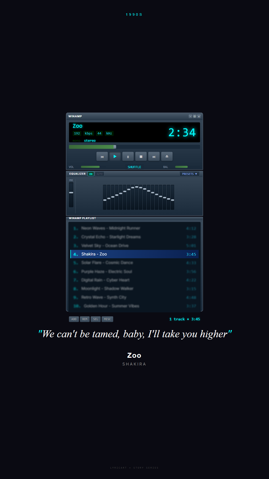 Zoo Shakira Lyrics - We're wild and we can't be tamed - Winamp